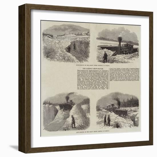 Railway Snow Plough-null-Framed Giclee Print