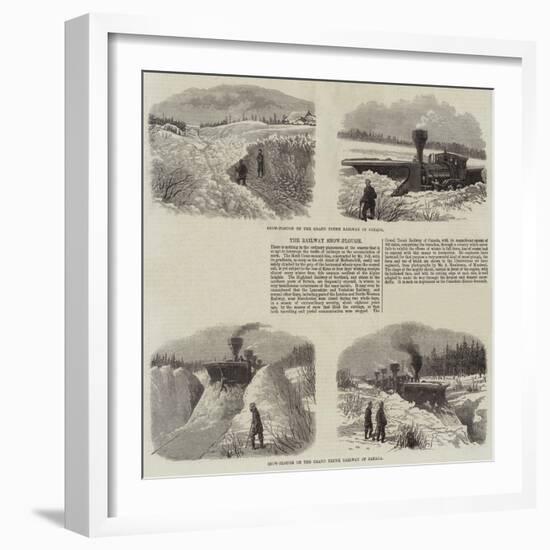 Railway Snow Plough-null-Framed Giclee Print