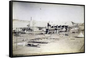 Railway Station and Naval Arsenal of Abdel Kader, Eritrea, Italian Colonialism in East Africa-null-Framed Stretched Canvas