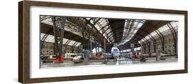 Railway station, Barcelone-Franca, Barcelona, Catalonia, Spain-null-Framed Premium Photographic Print