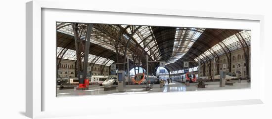 Railway station, Barcelone-Franca, Barcelona, Catalonia, Spain-null-Framed Premium Photographic Print