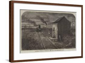 Railway Station in Georgia, America-null-Framed Giclee Print