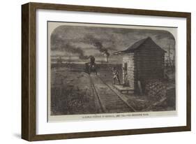 Railway Station in Georgia, America-null-Framed Giclee Print