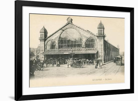 Railway Station in Le Havre, France-null-Framed Art Print