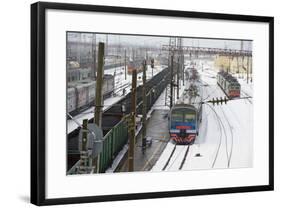 Railway Station on the Trans-Siberian Line, Balezino, Udmurtia, Russia, Europe-Bruno Morandi-Framed Photographic Print