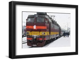 Railway Station on the Trans-Siberian Line, Kirov, Kirov Oblast, Russia, Eurasia-Bruno Morandi-Framed Photographic Print