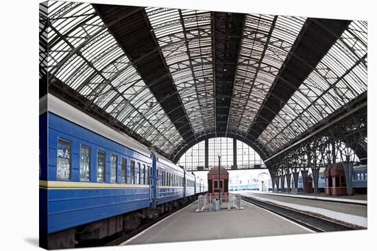Railway Station with Trains-Gladkov-Stretched Canvas