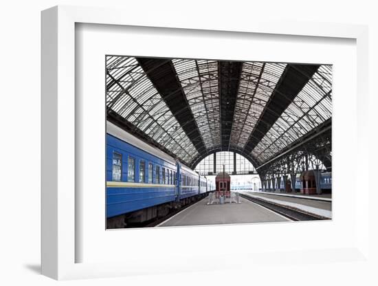 Railway Station with Trains-Gladkov-Framed Photographic Print