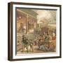 Railway Station-English School-Framed Giclee Print