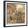 Railway Station-English School-Framed Giclee Print