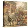 Railway Station-English School-Stretched Canvas