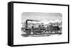 Railway Steam Locomotive Designed in 1849-null-Framed Stretched Canvas
