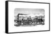 Railway Steam Locomotive Designed in 1849-null-Framed Stretched Canvas