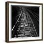 Railway Tracks BW-Tom Quartermaine-Framed Giclee Print