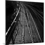 Railway Tracks BW-Tom Quartermaine-Mounted Giclee Print
