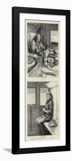 Railway Travelling, a Contrast-null-Framed Giclee Print