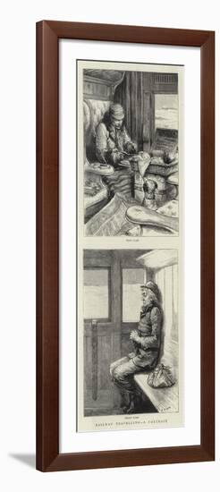 Railway Travelling, a Contrast-null-Framed Giclee Print