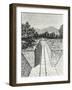 Railway Trench-null-Framed Giclee Print