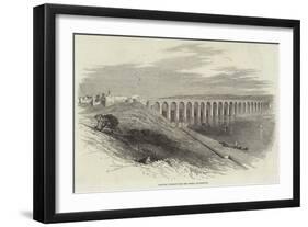 Railway Viaduct over the Tweed, at Berwick-null-Framed Giclee Print