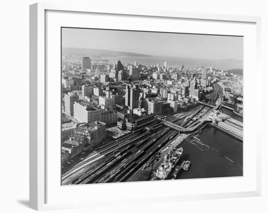 Railway Yards of Vancouver-null-Framed Photographic Print