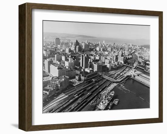 Railway Yards of Vancouver-null-Framed Photographic Print