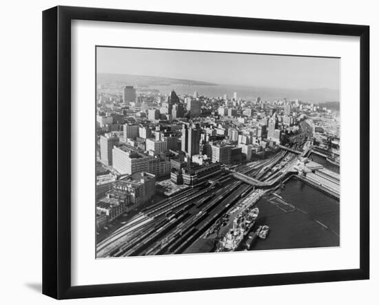 Railway Yards of Vancouver-null-Framed Photographic Print