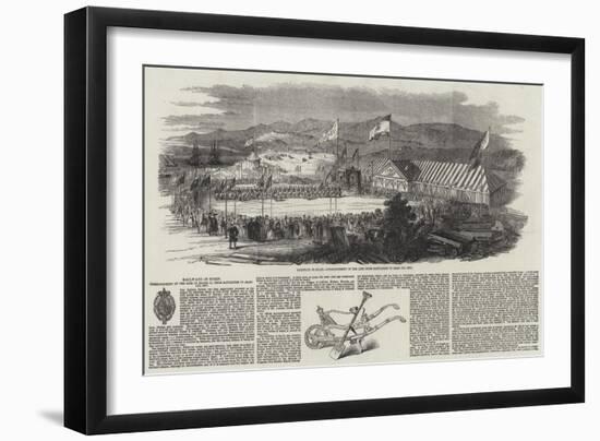 Railways in Spain, Commencement of Line of Isabel Ii, from Santander to Alar Del Rey-null-Framed Giclee Print