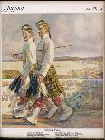 Two Scottish Soldiers in Walking-Out Dress at Oban-Raimund Germela-Laminated Art Print