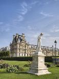 Statue of Nymphe and Louvre Museum, Paris-Raimund Koch-Photographic Print