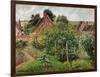 Rain, afternoon, Eragny-Camille Pissarro-Framed Giclee Print