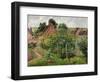 Rain, afternoon, Eragny-Camille Pissarro-Framed Giclee Print