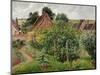 Rain, afternoon, Eragny-Camille Pissarro-Mounted Giclee Print