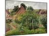 Rain, afternoon, Eragny-Camille Pissarro-Mounted Giclee Print