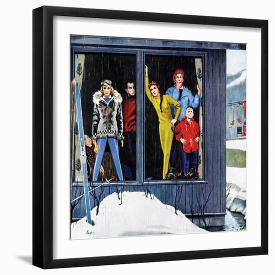 "Rain and Melting Snow", January 31, 1959-George Hughes-Framed Premium Giclee Print