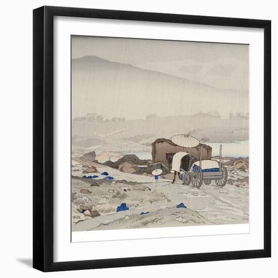 Rain at Yabakei-Hashiguchi Goyo-Framed Giclee Print