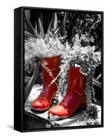 Rain Boots Border-Emily Navas-Framed Stretched Canvas