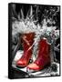 Rain Boots Border-Emily Navas-Framed Stretched Canvas