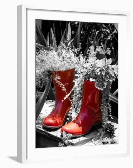 Rain Boots Border-Emily Navas-Framed Photographic Print