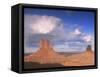 Rain Cloud Over Monument Valley, Utah, USA-David Noton-Framed Stretched Canvas