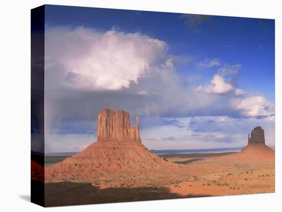 Rain Cloud Over Monument Valley, Utah, USA-David Noton-Stretched Canvas