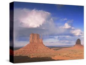 Rain Cloud Over Monument Valley, Utah, USA-David Noton-Stretched Canvas