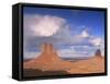 Rain Cloud Over Monument Valley, Utah, USA-David Noton-Framed Stretched Canvas