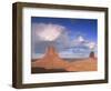 Rain Cloud Over Monument Valley, Utah, USA-David Noton-Framed Premium Photographic Print