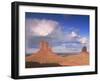 Rain Cloud Over Monument Valley, Utah, USA-David Noton-Framed Premium Photographic Print