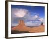 Rain Cloud Over Monument Valley, Utah, USA-David Noton-Framed Photographic Print