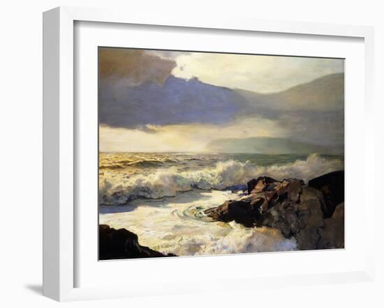 Rain Clouds and Sea-Frederick Judd Waugh-Framed Giclee Print