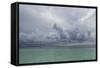 Rain Clouds and Thunderstorm at Sea.-Stephen Frink-Framed Stretched Canvas