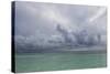 Rain Clouds and Thunderstorm at Sea.-Stephen Frink-Stretched Canvas