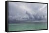 Rain Clouds and Thunderstorm at Sea.-Stephen Frink-Framed Stretched Canvas