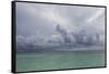 Rain Clouds and Thunderstorm at Sea.-Stephen Frink-Framed Stretched Canvas